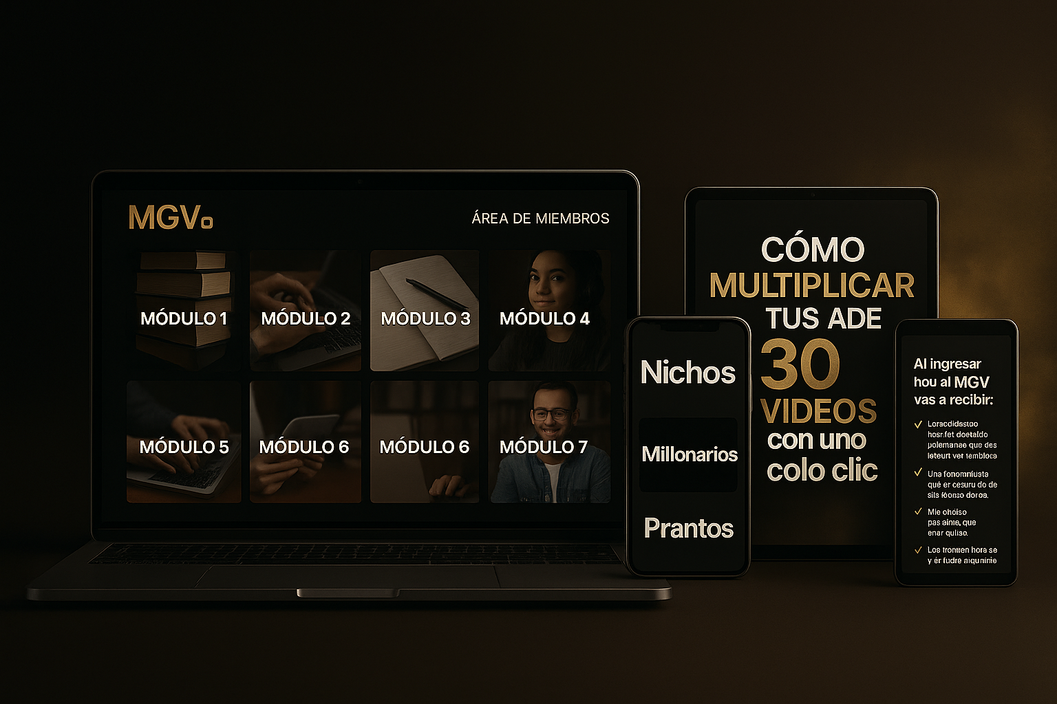 Mockups del Curso MGV